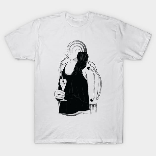 Black & white Elegant Art 20 T-Shirt by Frajtgorski